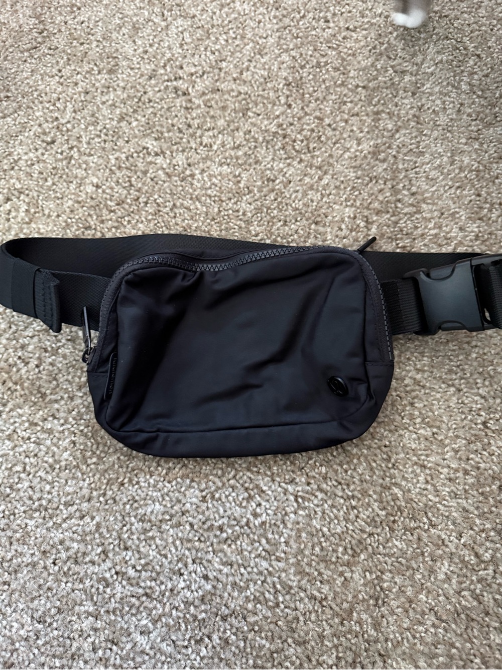 lululemon athletica Black Belt Bag with Adjustable Strap